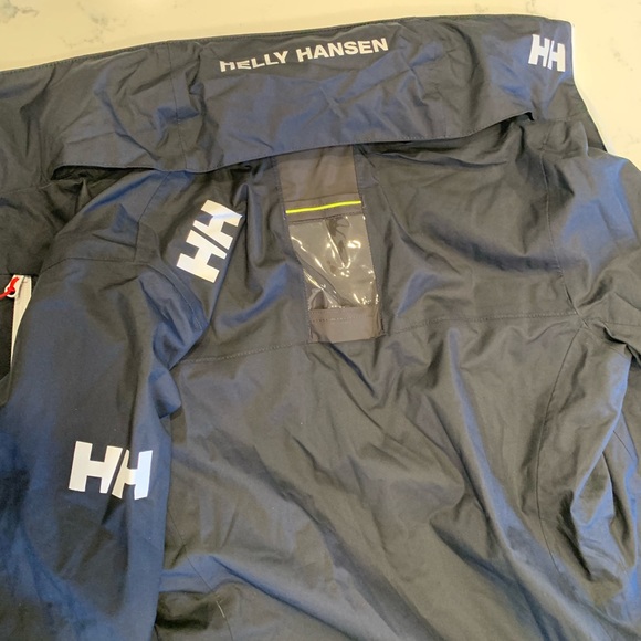 Helly Hansen Women Crew Hooded Midlayer Jacket Navy Marine Color Helly Tech - Picture 8 of 12